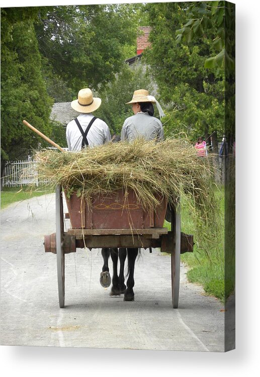 Upper Canada Village Acrylic Print featuring the photograph Daily Chores by Peggy McDonald