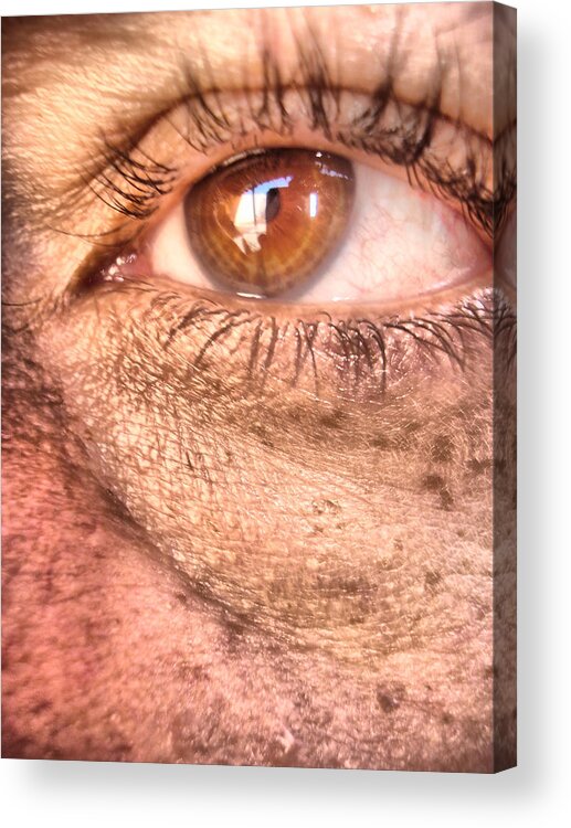Eye Acrylic Print featuring the digital art Dirty Eye by Beto Machado