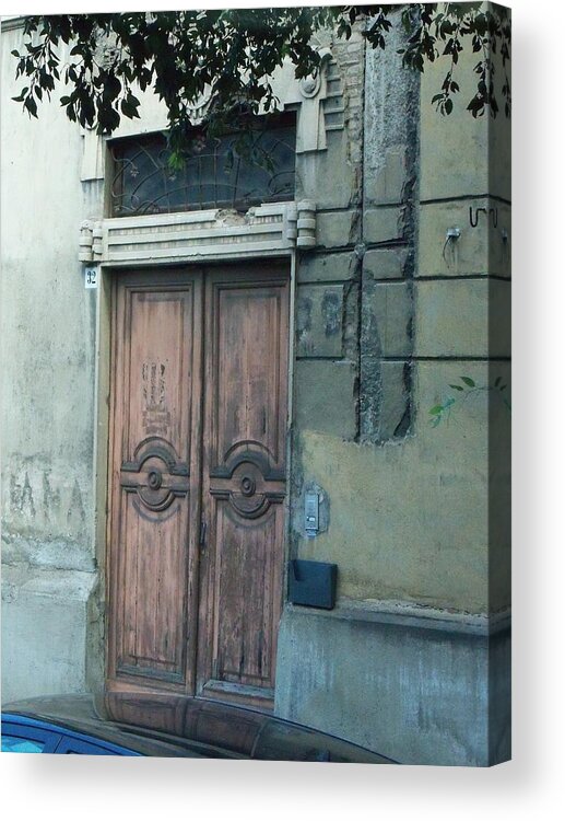 Sandy Collier Acrylic Print featuring the photograph Door in Messina by Sandy Collier