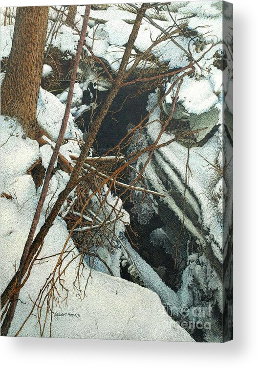 Creek Acrylic Print featuring the painting Duffins Creek by Robert Hinves