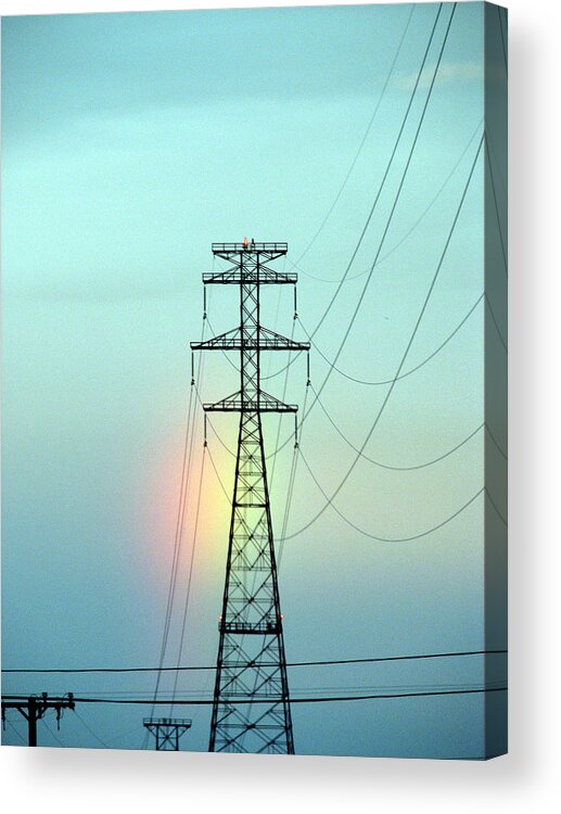 Rainbow Acrylic Print featuring the photograph Electric Rainbow by Marie Jamieson