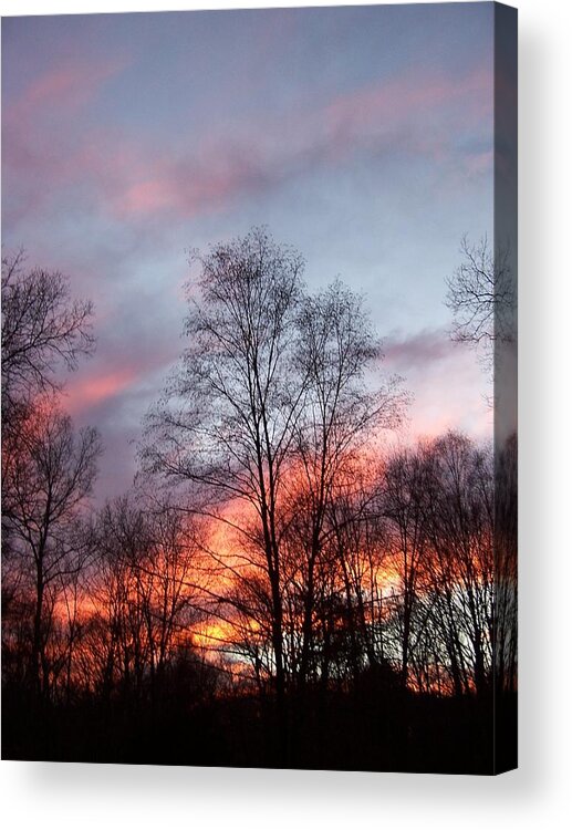 Sunset Acrylic Print featuring the photograph Explosions Of Color by Kim Galluzzo Wozniak
