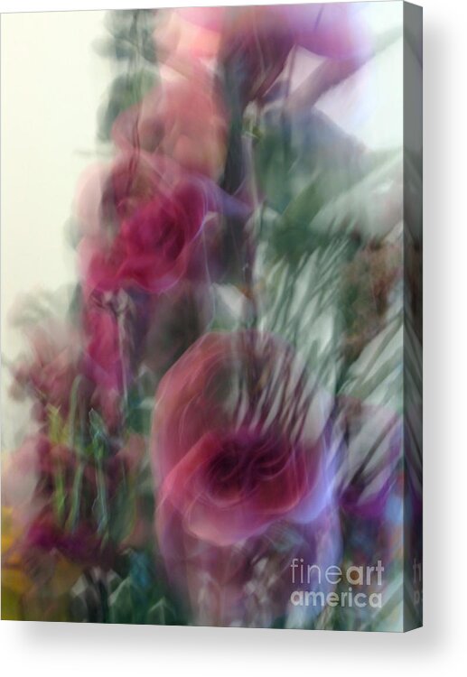 Floral Acrylic Print featuring the photograph Florals In Motion 2 by Cedric Hampton