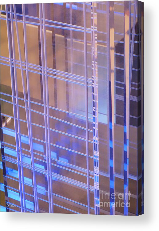 Abstract Acrylic Print featuring the photograph Glass Abstract by Eena Bo