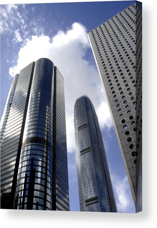 Buildings Acrylic Print featuring the photograph Glass Forest by Roberto Alamino