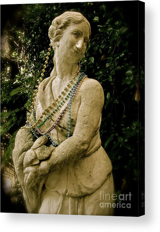 New Orleans Acrylic Print featuring the photograph Goddess of the Bayou by Laura Brightwood