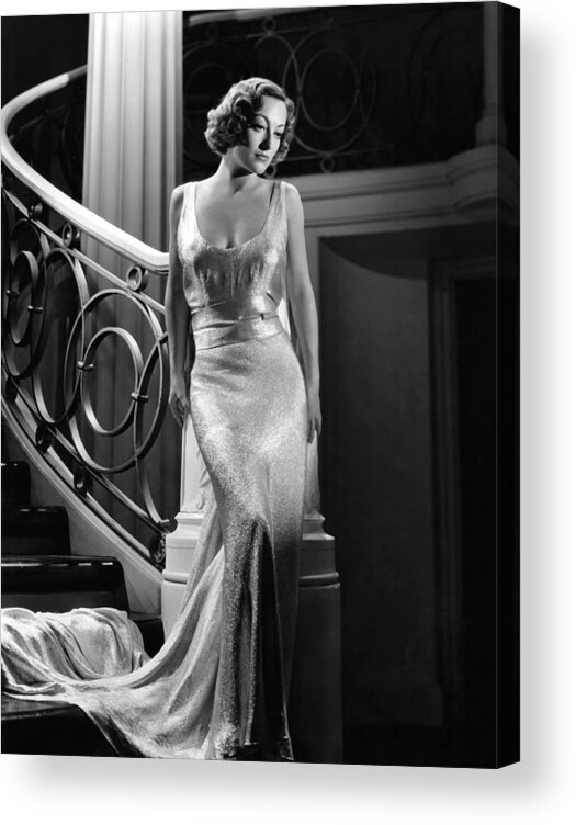 11x14lg Acrylic Print featuring the photograph I Live My Life, Joan Crawford Wearing by Everett