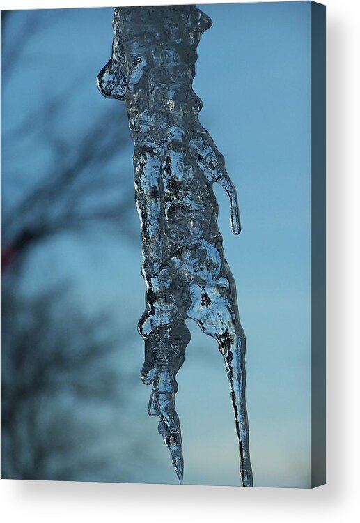Icycle Acrylic Print featuring the photograph Icycle Figure by Lila Mattison