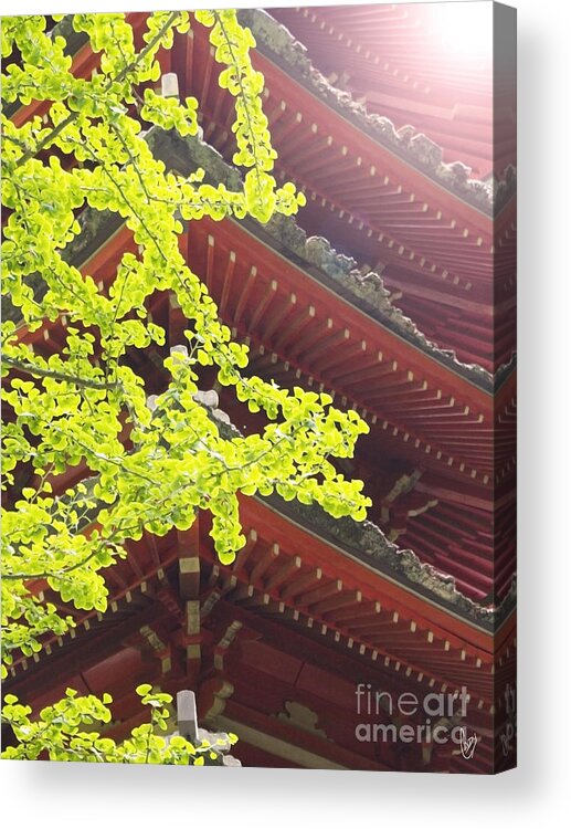 Japanese Acrylic Print featuring the photograph Japanese Tea Garden by Cindy Garber Iverson