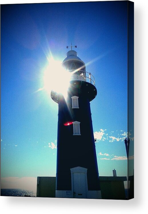 Lighthouse Acrylic Print featuring the photograph Lighthouse In The Sunlight by Roberto Gagliardi