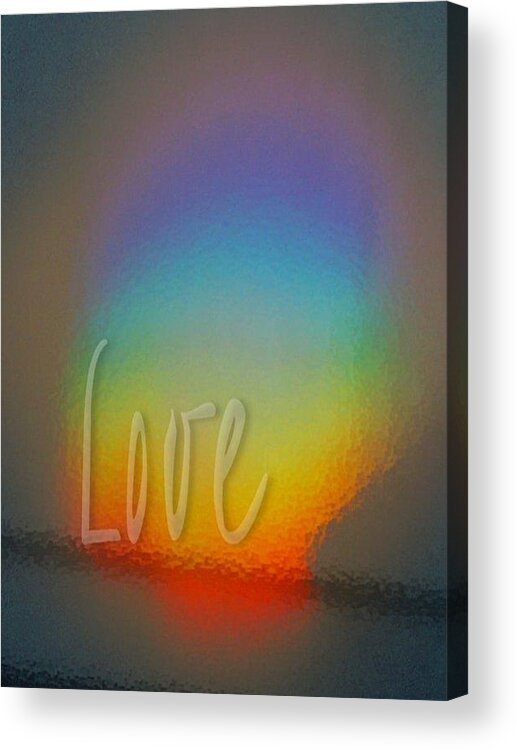 Landscape Acrylic Print featuring the digital art Love by Richard Laeton