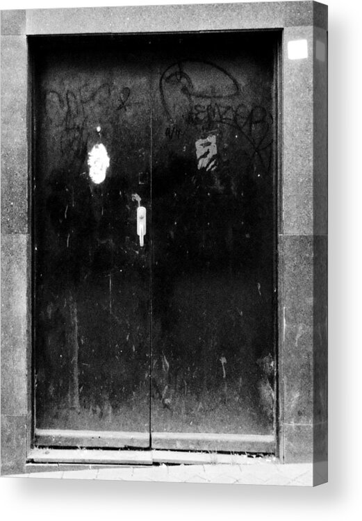 Door Acrylic Print featuring the photograph Metal Door by Roberto Alamino