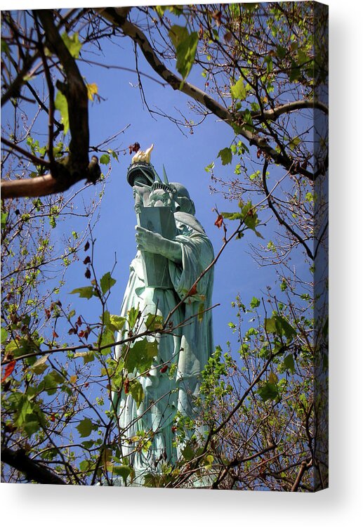 Statue Of Liberty Acrylic Print featuring the photograph Miss Liberty by Paul Mashburn