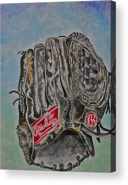 Rawlings Acrylic Print featuring the painting RBG 36 B Ken Griffey Jr. by Jame Hayes