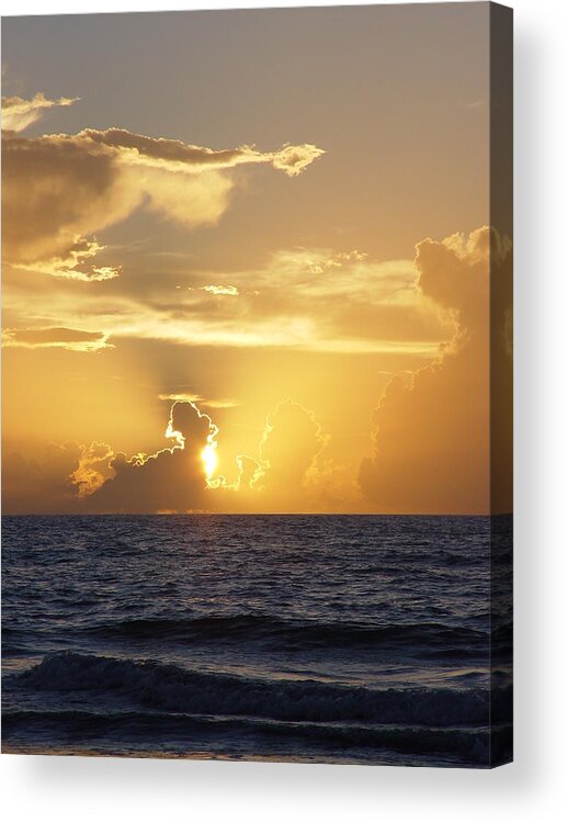 Rise Acrylic Print featuring the photograph Rise Over Atlantic by Elizabeth Sullivan