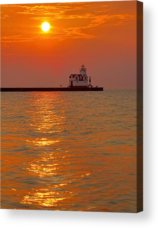 Lighthouse Acrylic Print featuring the photograph Rising Above by Bill Pevlor
