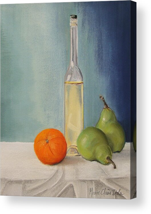 Still Life Acrylic Print featuring the painting Serenity by Marie-Claire Dole