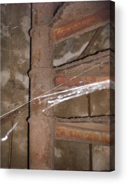 Ennis Acrylic Print featuring the photograph Spider's Stairwell by Christophe Ennis