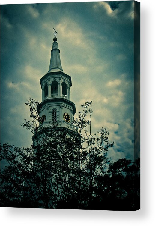 Charleston Acrylic Print featuring the photograph Steeple by Jessica Brawley
