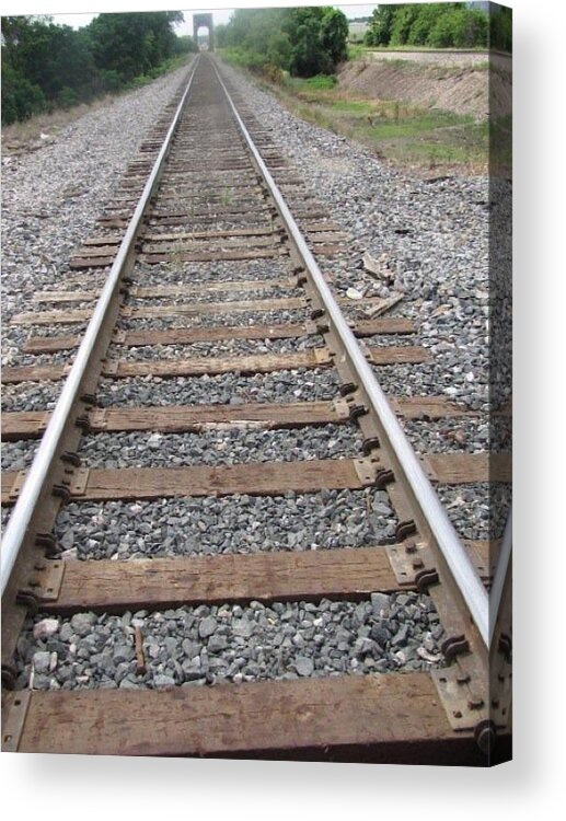  Acrylic Print featuring the photograph Stockyard Railroads by Shawn Hughes