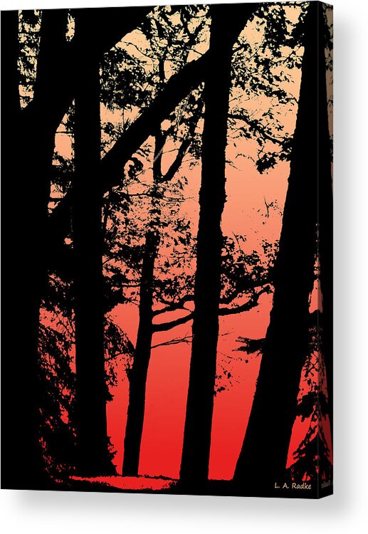 Lauren Radke Acrylic Print featuring the photograph Summer Sunset by Lauren Radke