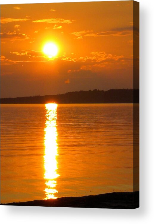 Colette Acrylic Print featuring the photograph sunset Samsoe island Denmark by Colette V Hera Guggenheim