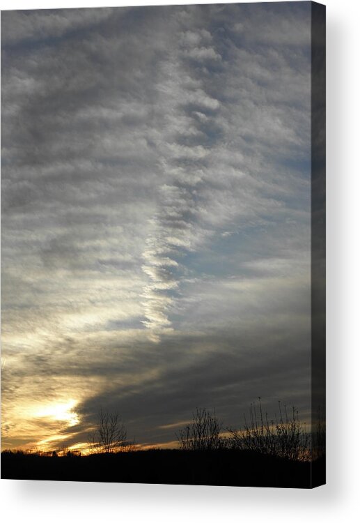 Clouds Acrylic Print featuring the photograph Swrils of clouds by Kim Galluzzo