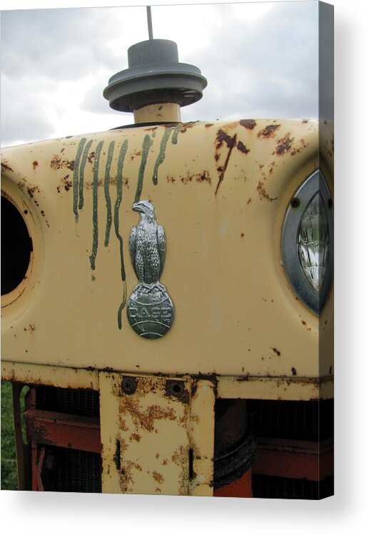 Tractor Acrylic Print featuring the photograph Tractor Close Up 2 by Anita Burgermeister