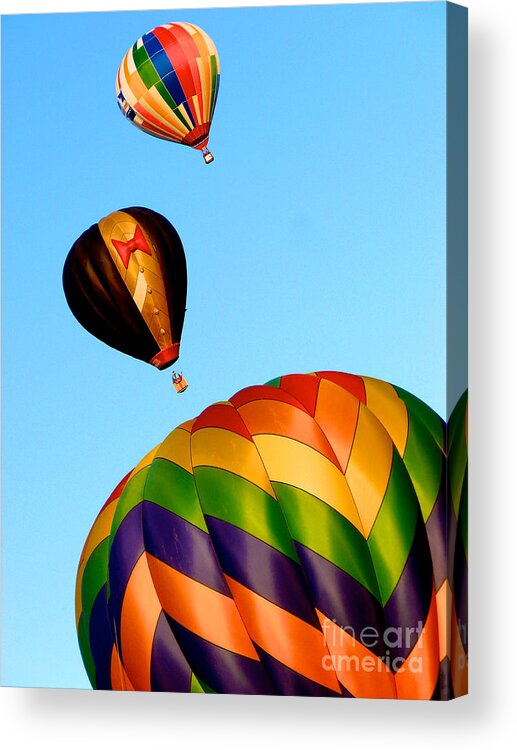  Hot Air Balloons Acrylic Print featuring the photograph Up Up and Away by Mark Dodd