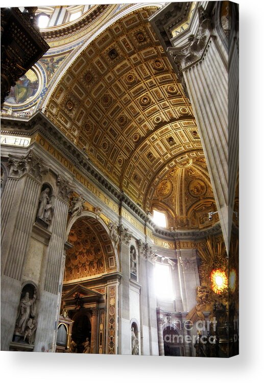 Ancient Acrylic Print featuring the photograph Vatican Light by Tatyana Searcy