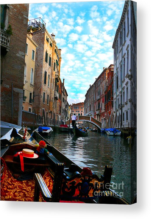Italy Acrylic Print featuring the photograph Venice Canal by Jeanne Woods