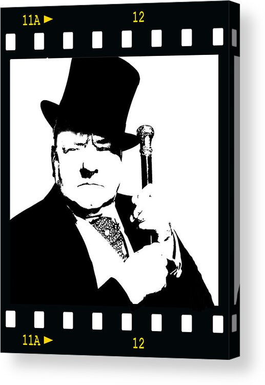 Actor Acrylic Print featuring the painting W. C. Fields by Jann Paxton