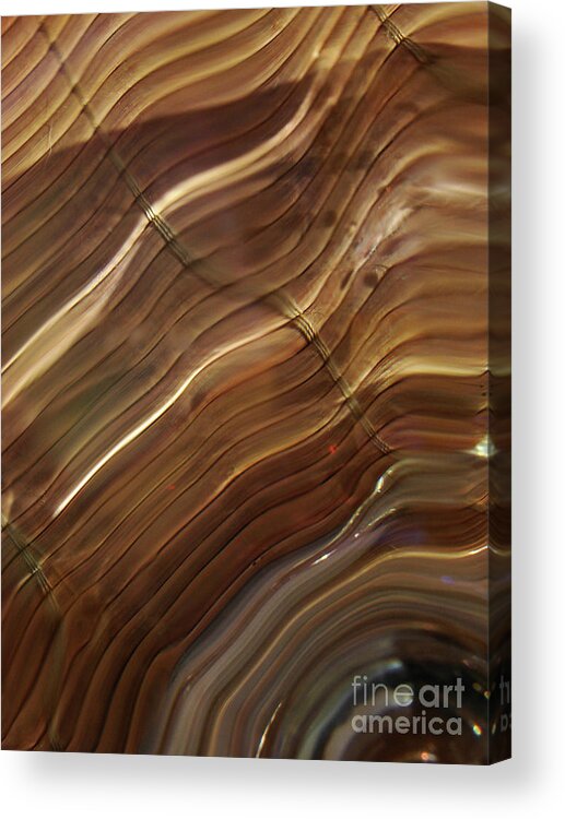 Glass Acrylic Print featuring the photograph Weave Wave by Mark Holbrook