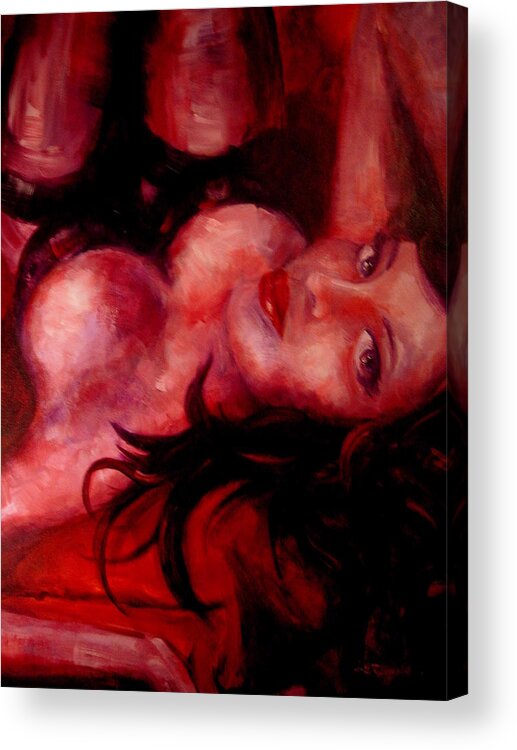 Woman Acrylic Print featuring the painting Well by Jason Reinhardt