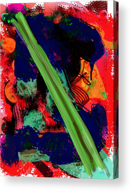 Celery Acrylic Print featuring the digital art What is Celery by James Thomas