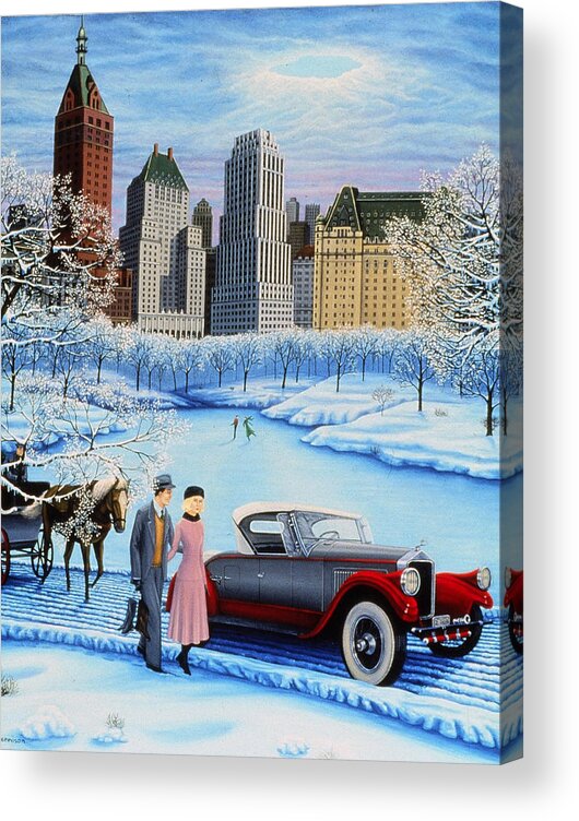  Acrylic Print featuring the painting Winter Wonderland by Tracy Dennison