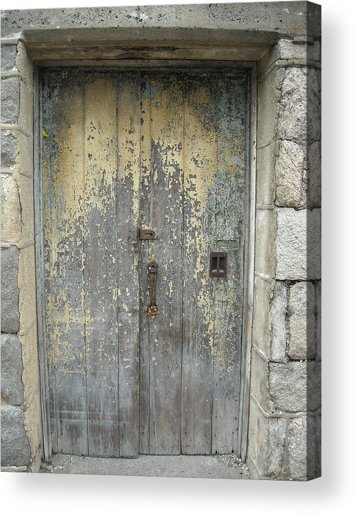 Ennis Acrylic Print featuring the photograph Wooden Doors by Christophe Ennis
