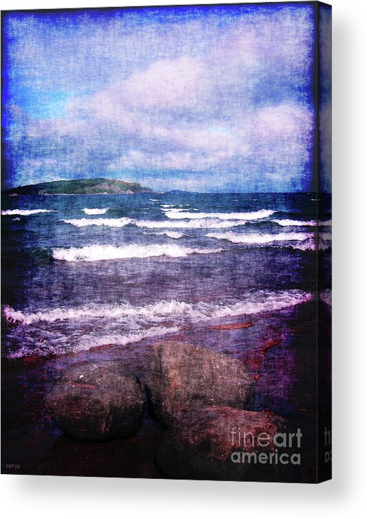Lake Superior Acrylic Print featuring the photograph Lake Superior Islands #2 by Phil Perkins