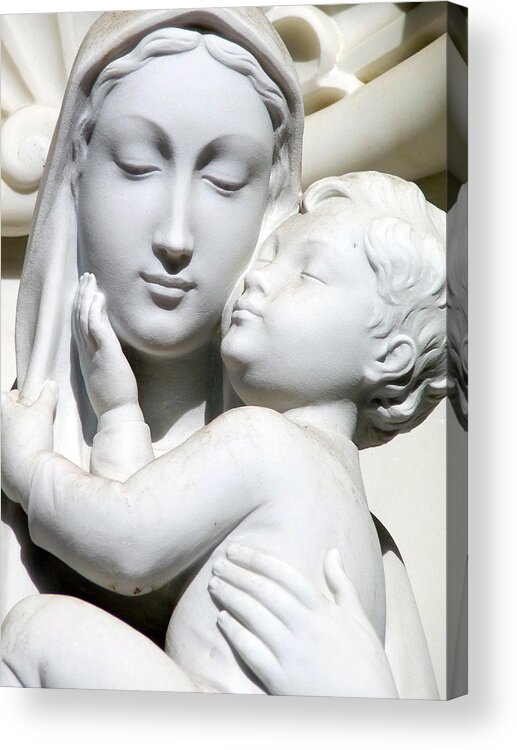 Madonna And Child Acrylic Print featuring the photograph Madonna and Child #1 by Jeff Lowe