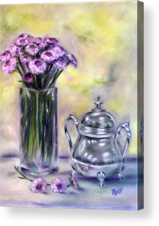 Still Life Acrylic Print featuring the painting Morning Splendor by Dr Pat Gehr