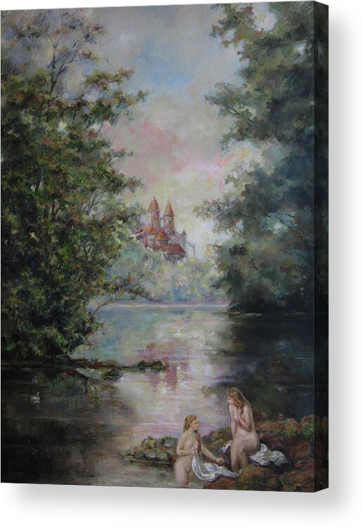 Renoir Acrylic Print featuring the painting Renoir lives here #1 by Tigran Ghulyan