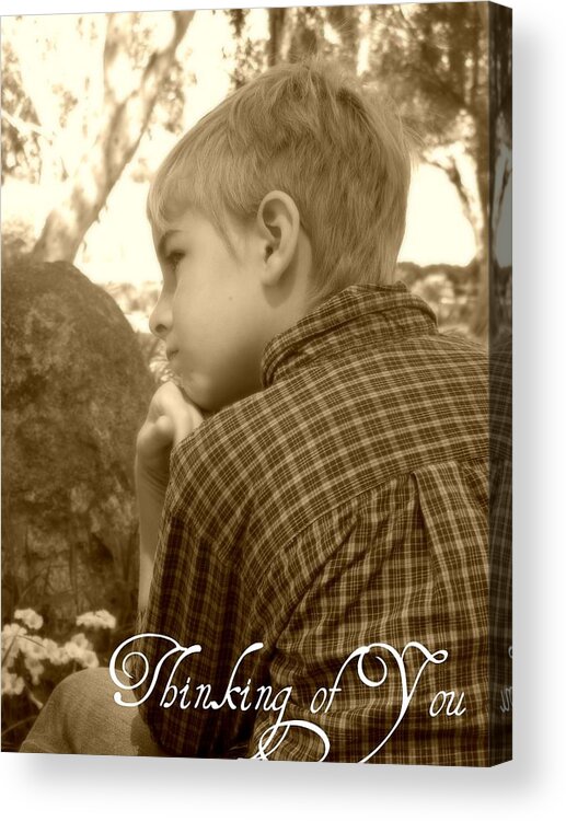 Thinking Of You Acrylic Print featuring the photograph Thinking of you #1 by Amanda Eberly