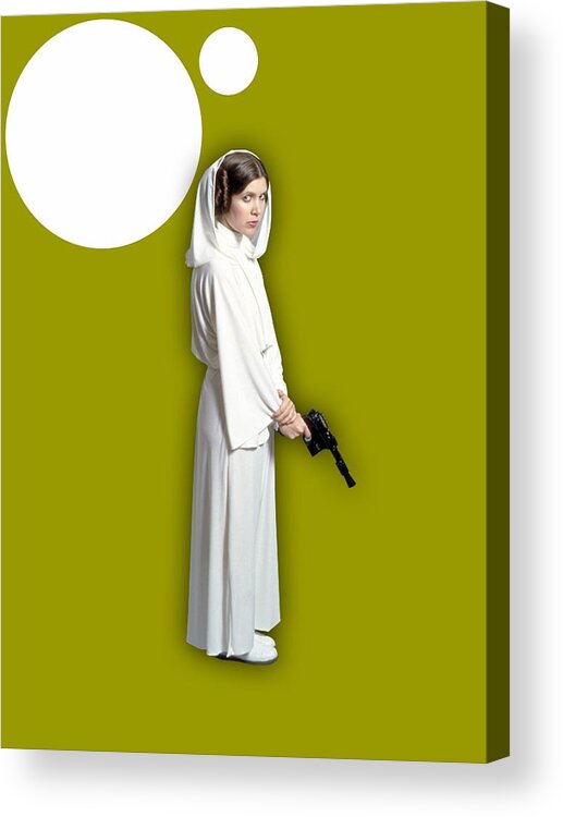 Princess Leia Acrylic Print featuring the mixed media Star Wars Princess Leia Collection #15 by Marvin Blaine