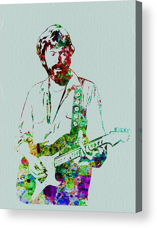 Eric Clapton Acrylic Print featuring the painting Eric Clapton #2 by Naxart Studio