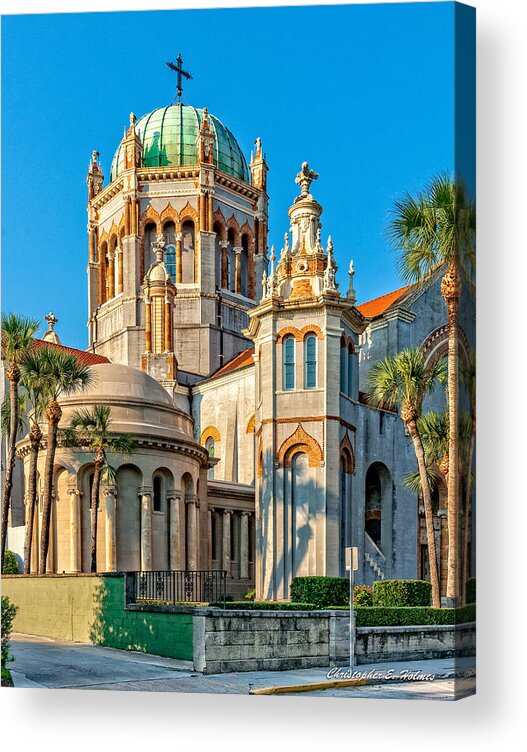 Structure Acrylic Print featuring the photograph Flagler Memorial Presbyterian Church 3 by Christopher Holmes