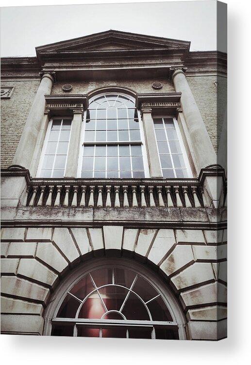 Architectural Acrylic Print featuring the photograph English buildings detail #3 by Tom Gowanlock
