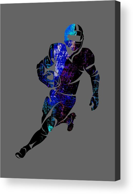 Football Acrylic Print featuring the mixed media Football Collection #2 by Marvin Blaine