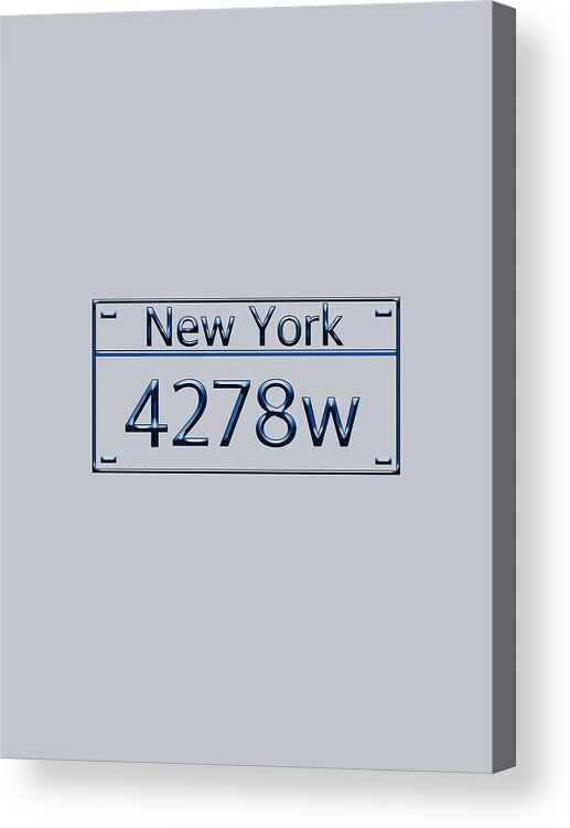 Sign Art Acrylic Print featuring the digital art 4278w by Bill Owen