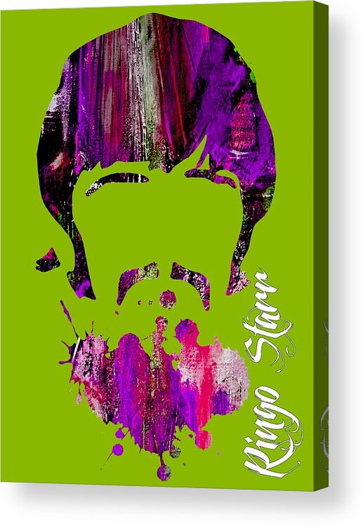 Ringo Starr Acrylic Print featuring the mixed media Ringo Starr Collection #75 by Marvin Blaine