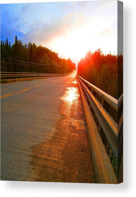  Acrylic Print featuring the photograph A Moffit Sunset by Daniel Thompson